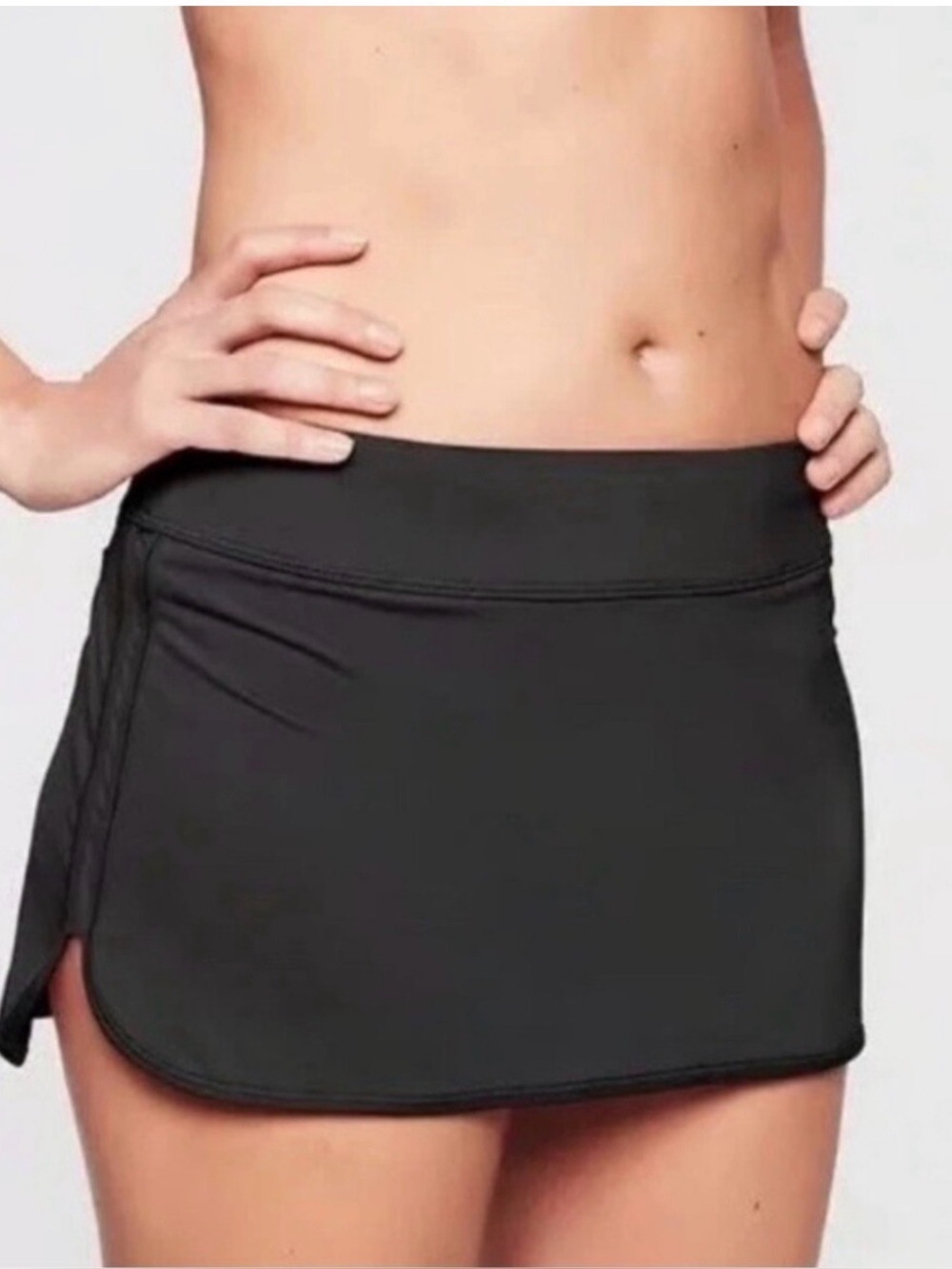 Athleta Tidal Swim Skirt Black Size Medium Women’s Swimwear